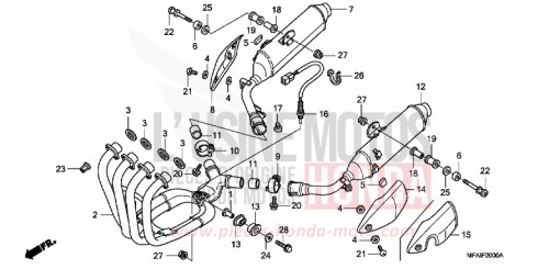 EXHAUST MUFFLER CBF10009 de 2009